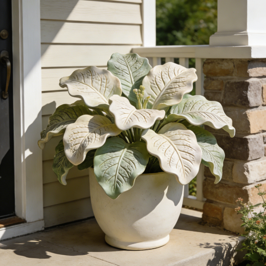 Pre-Potted Faux Caladium Plant | Weatherproof Porch & Patio Greenery
