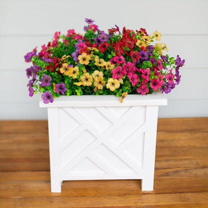 Faux Flower Daisy with Eucalyptus Leaves Fake Plants