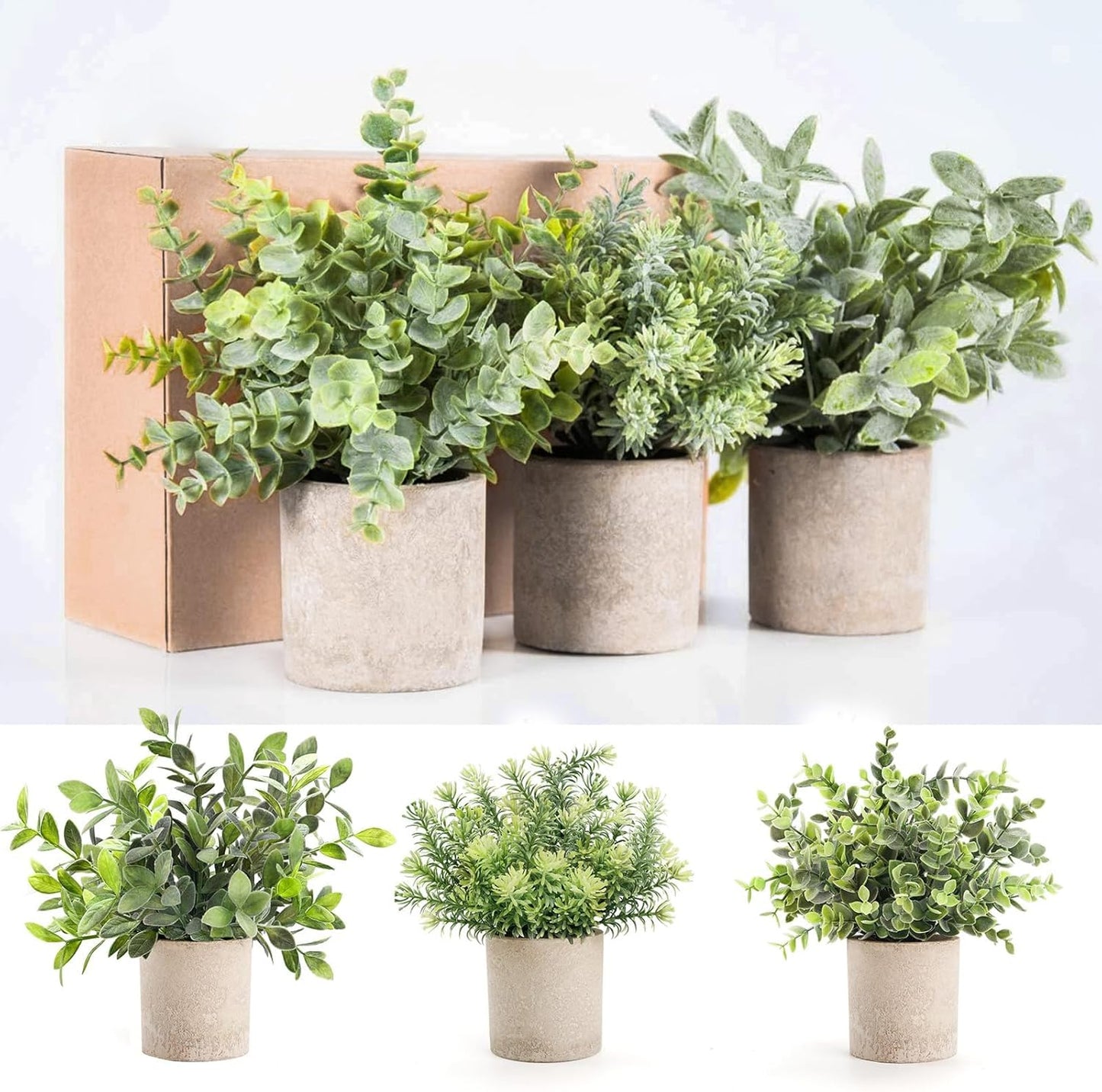 3 Pack Mini Plants Artificial Plants