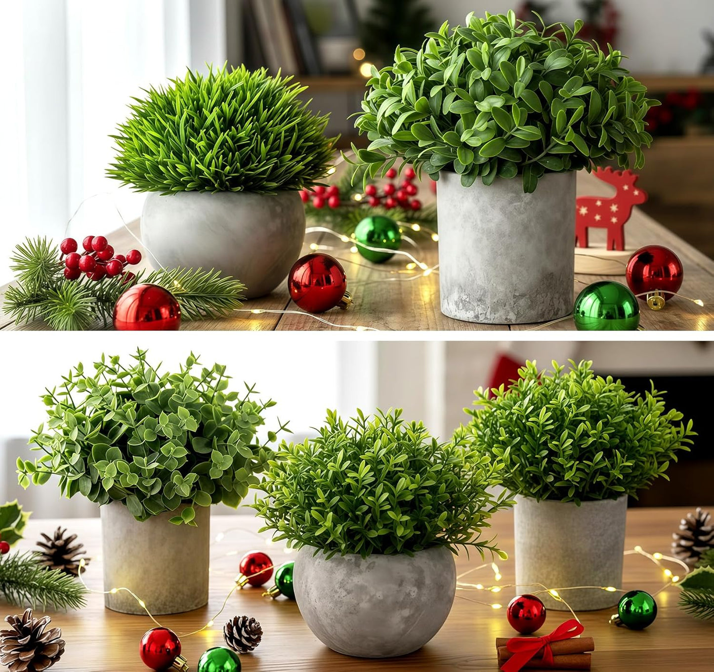 3 Pack Mini Plants Artificial Plants