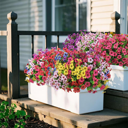 Faux Flower Daisy with Eucalyptus Leaves Fake Plants