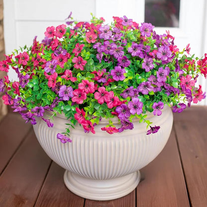 Faux Flower Daisy with Eucalyptus Leaves Fake Plants