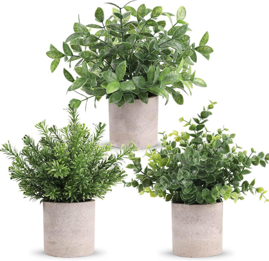 3 Pack Mini Plants Artificial Plants