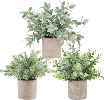 3 Pack Mini Plants Artificial Plants